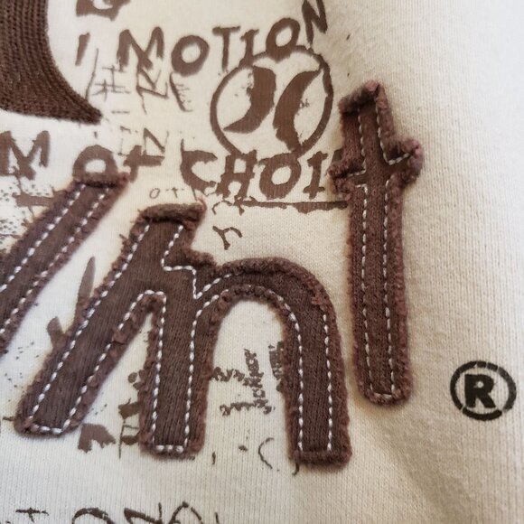 Hurley Fleece Hoodie Beige/Brown - Size Men's Large - Picture 7 of 16